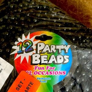 72 Black Bead Necklaces Sold in Bulk NWT